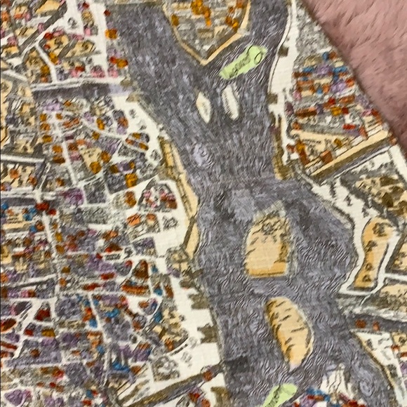 carven pairs map print skirt - Picture 7 of 10